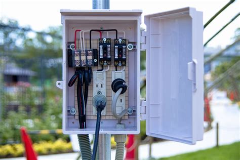 green box temporary electric service|temporary electricity installation.